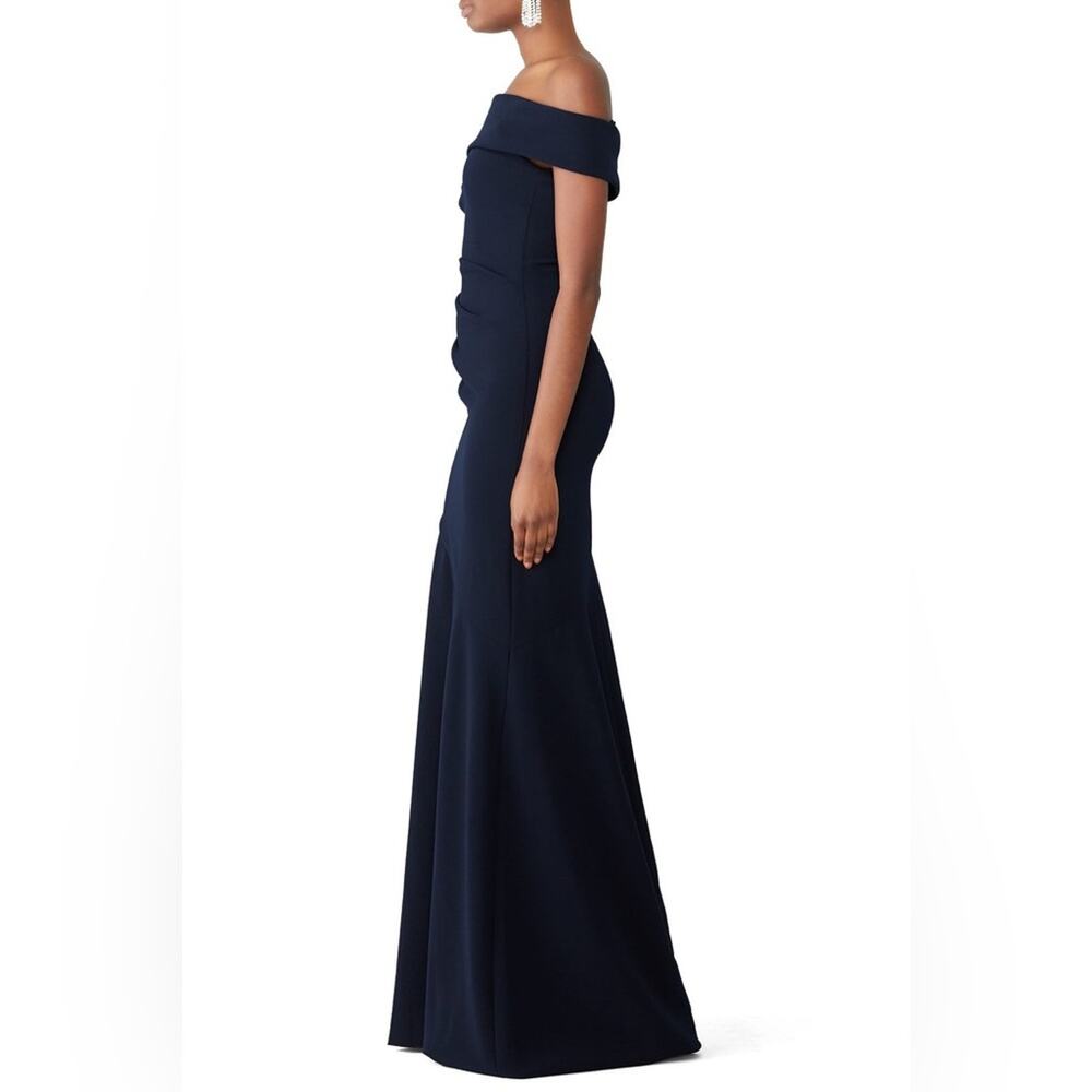 Theia Navy Mermaid Gown Size 22 Excellent Condition - Picture 3 of 8